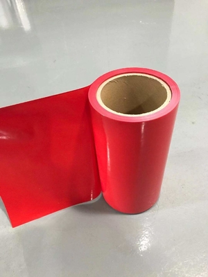 Folia uwalniająca HDPE w kolorze czerwonym HDPE powlekana silikonem Wykładzina uwalniająca do taśm piankowych