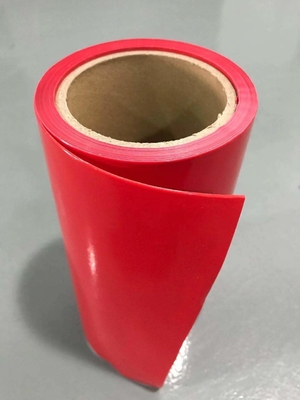 Folia uwalniająca HDPE w kolorze czerwonym HDPE powlekana silikonem Wykładzina uwalniająca do taśm piankowych
