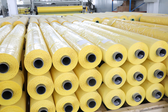 Wymiarowa żółta folia HDPE o grubości 70um do zbieracza bawełny CP770