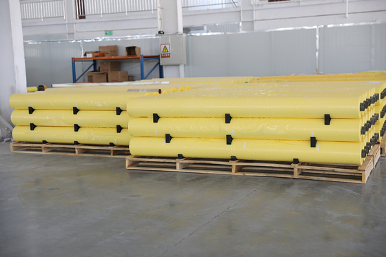Wymiarowa żółta folia HDPE o grubości 70um do zbieracza bawełny CP770