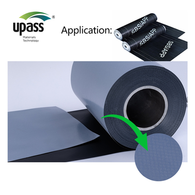 Samoprzylepny asfalt modyfikowany SBS materiał hydroizolacyjny Folia zwalniająca HDPE Formowanie z rozdmuchem Osłona przed lodem i wodą Samoprzylepna