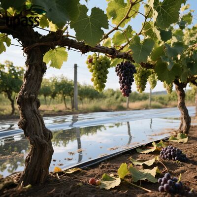 Agricultural Silver Reflective Mulch Film Aluminum Foil PET/PE Blow Molding for Farm Use Fruit Trees Cherries Vine Ground Cover