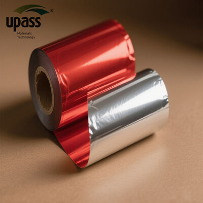 Bestseller High Quality Food Grade BOPP Roll Films Red & Silver Aluminum-Metalized BOPP Laminating Films Soft & Waterproof