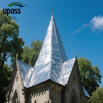 UF608 Age & UV Resistant Aluminum Foil PET Film with Blow Molding & Cutting for Waterproof Asphalt Membranes