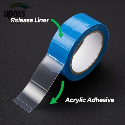 Self-Adhesive Waterproof Butyl Tape Double Sided Silicone Coated Red Release Liner UV Curing Blow Molding Cutting Upass