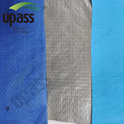 Customizable On-Sale Woven Fabric Thermal Insulation Waterproof Material Aluminum Foil Surface Composited Coated PP Woven Fabric